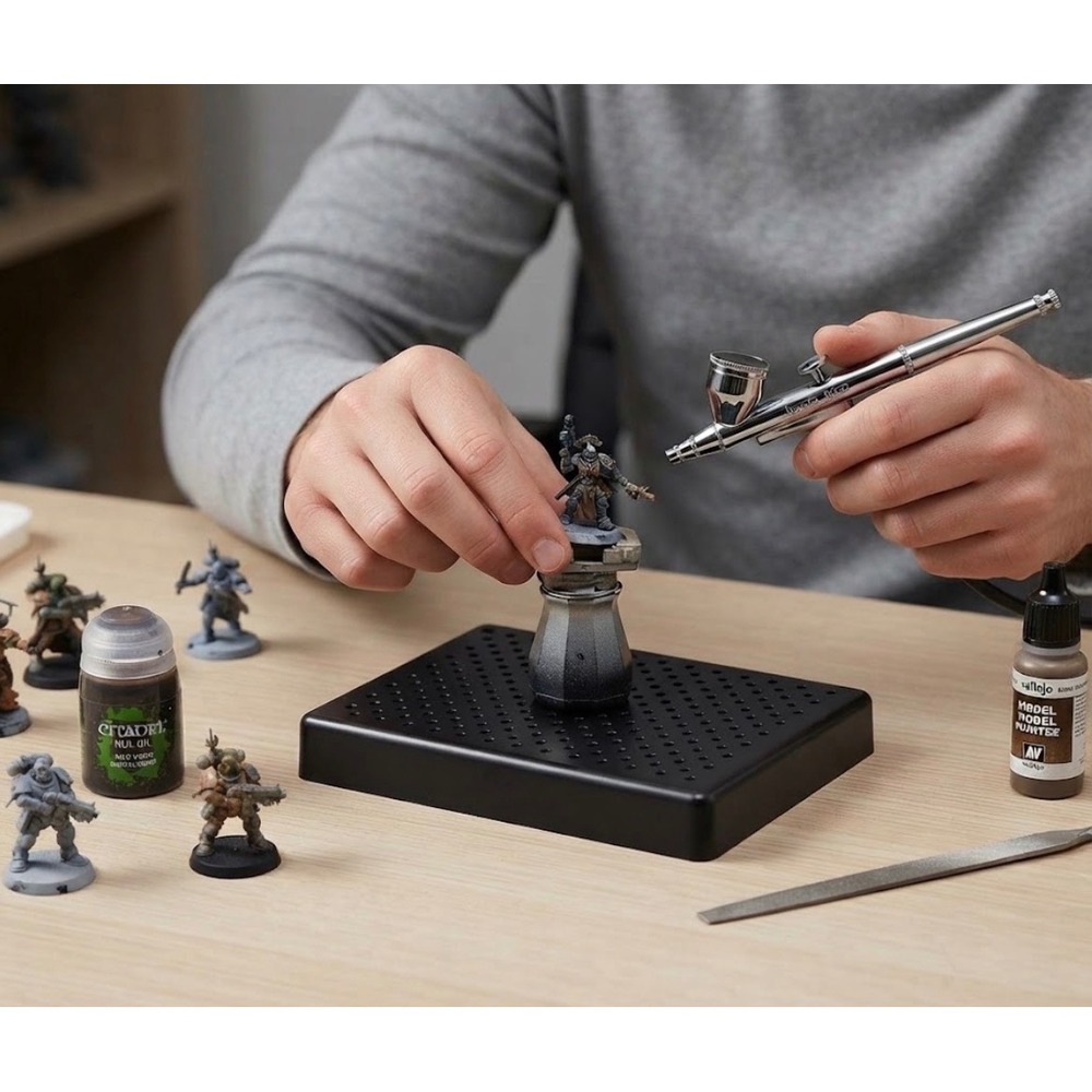 Model Painting Stand Base for Miniature Painting Tools ABS Plastic